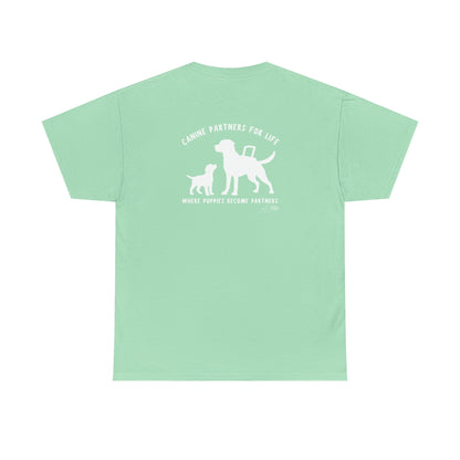 Where Puppies Become Partners Unisex Gildan Heavy Blend T-Shirt