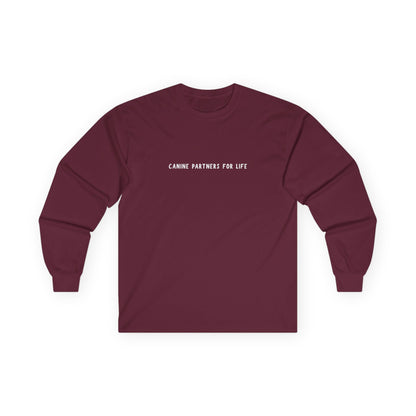 Where Puppies Become Partners Unisex Gildan Long Sleeve