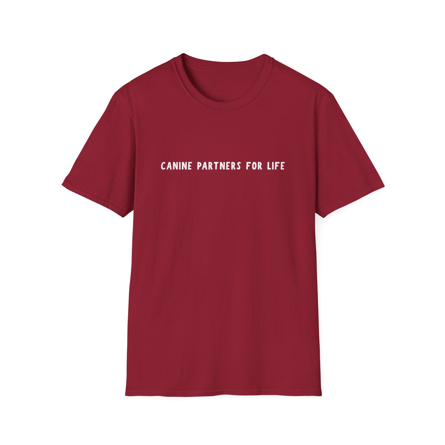 Where Puppies Become Partners Unisex Gildan Soft T-Shirt