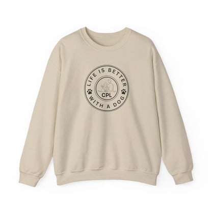 Life is Better with a Dog Unisex Gildan Crewneck