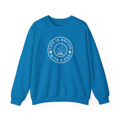 Life is Better with a Dog Unisex Gildan Crewneck
