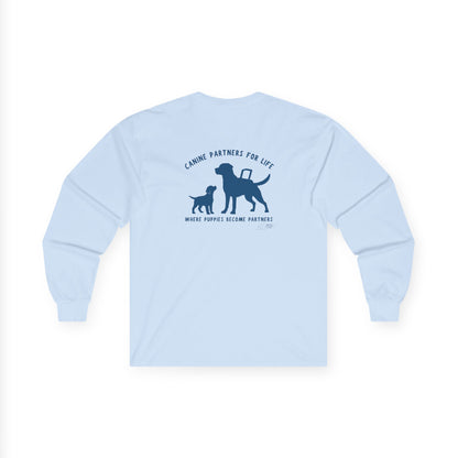 Where Puppies Become Partners Unisex Gildan Long Sleeve