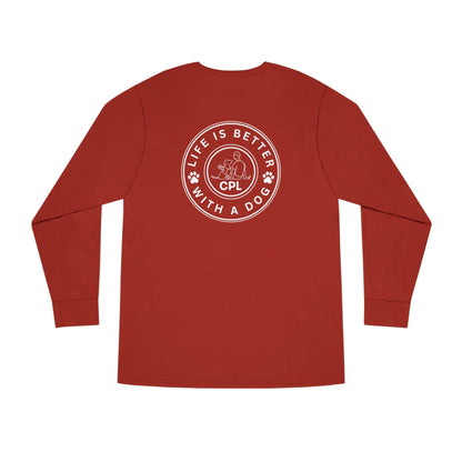 Life is Better with a Dog Unisex Long-Sleeve T-Shirt