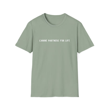 Where Puppies Become Partners Unisex Gildan Soft T-Shirt