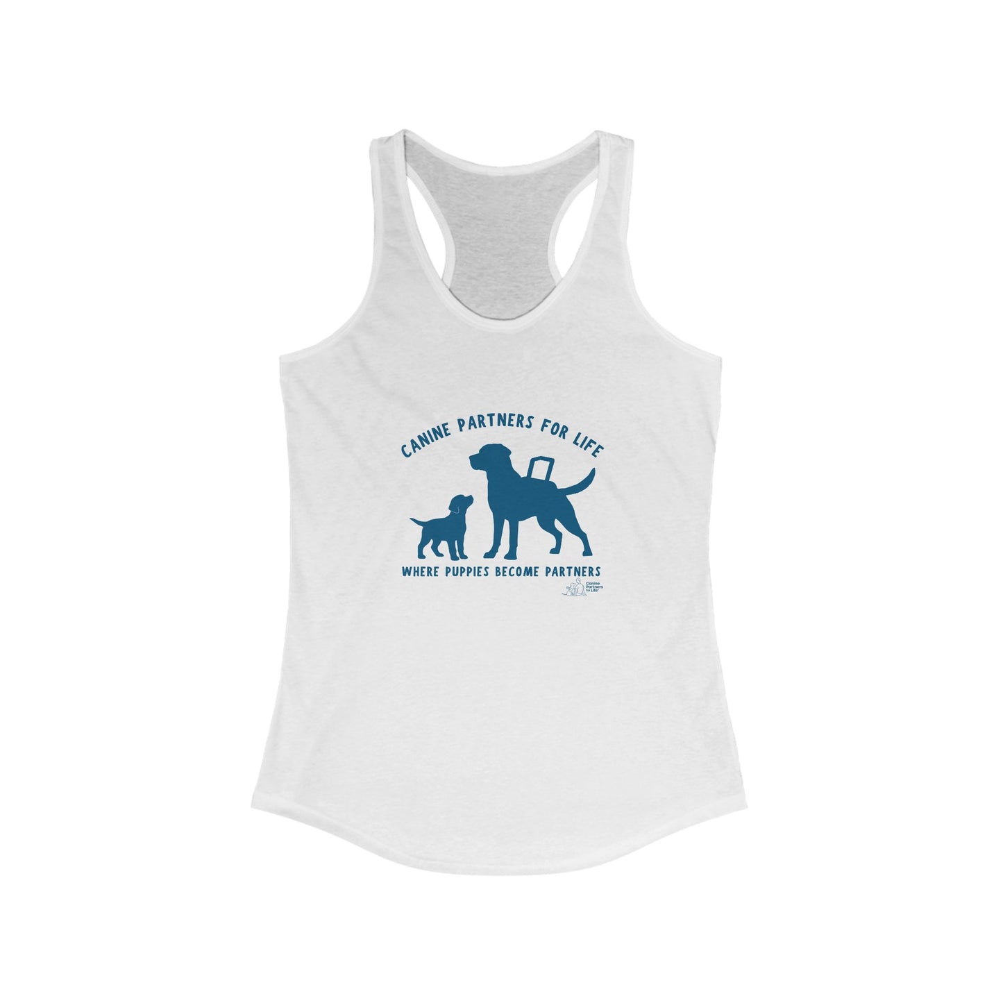 Where Puppies Become Partners - Women's Racerback Tank Top