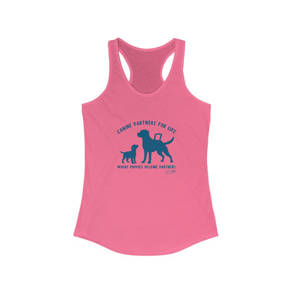 Where Puppies Become Partners - Women's Racerback Tank Top