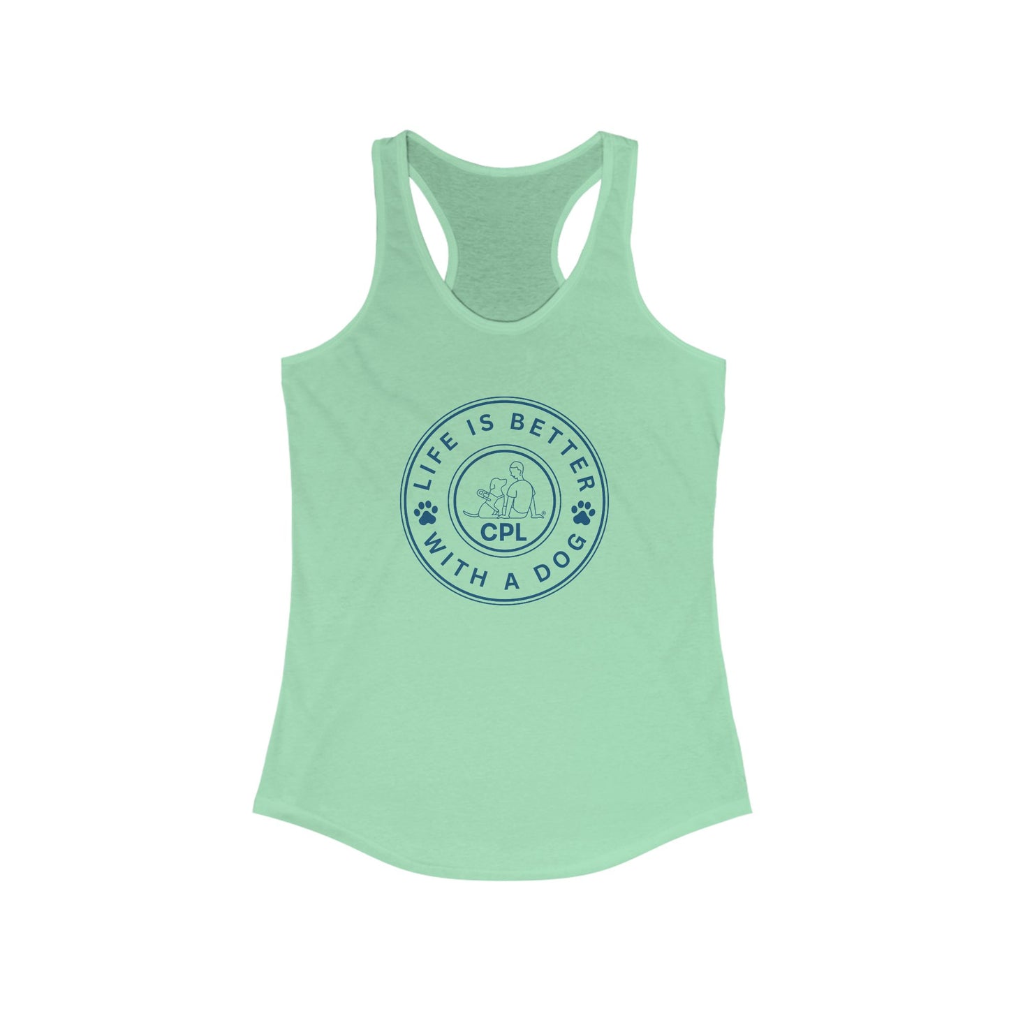 Life is Better with a Dog Women's Racerback Tank Top