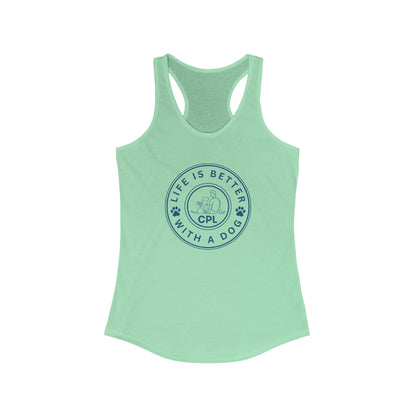 Life is Better with a Dog Women's Racerback Tank Top