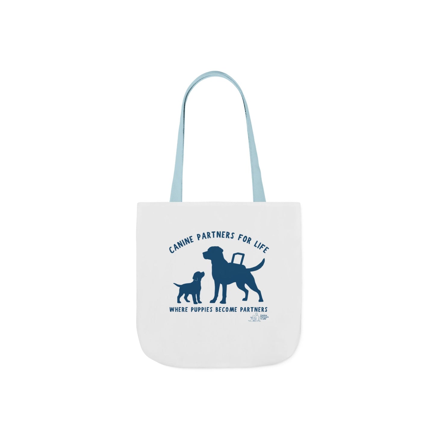 Where Puppies Become Partners Tote Bag