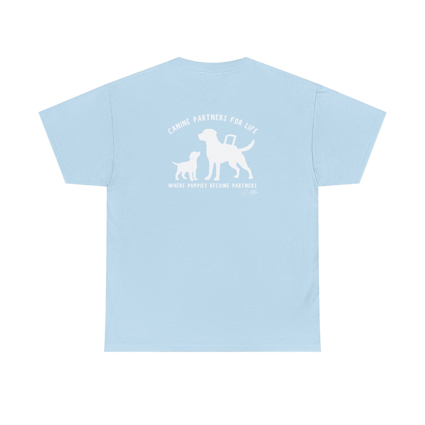 Where Puppies Become Partners Unisex Gildan Heavy Blend T-Shirt