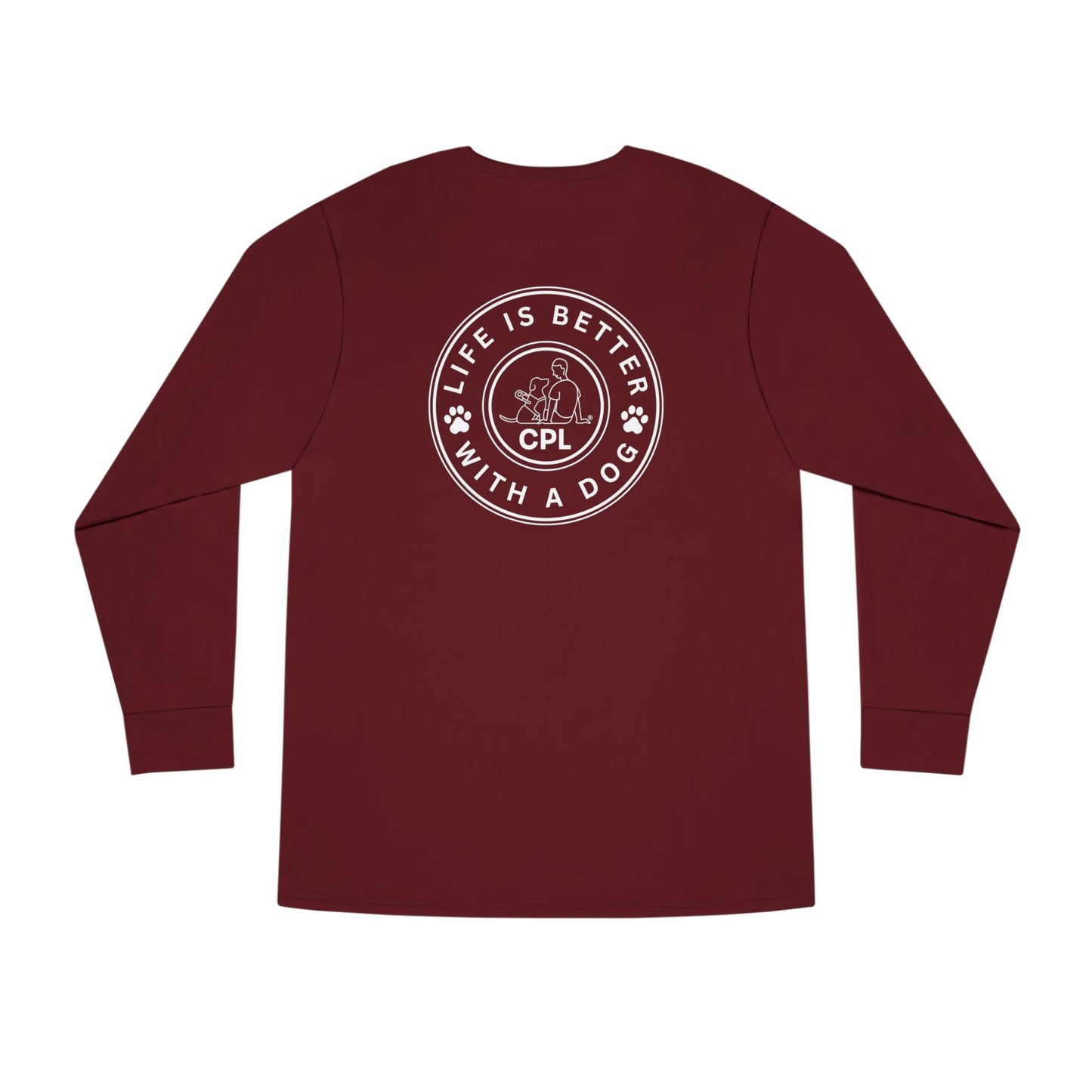 Life is Better with a Dog Unisex Long-Sleeve T-Shirt