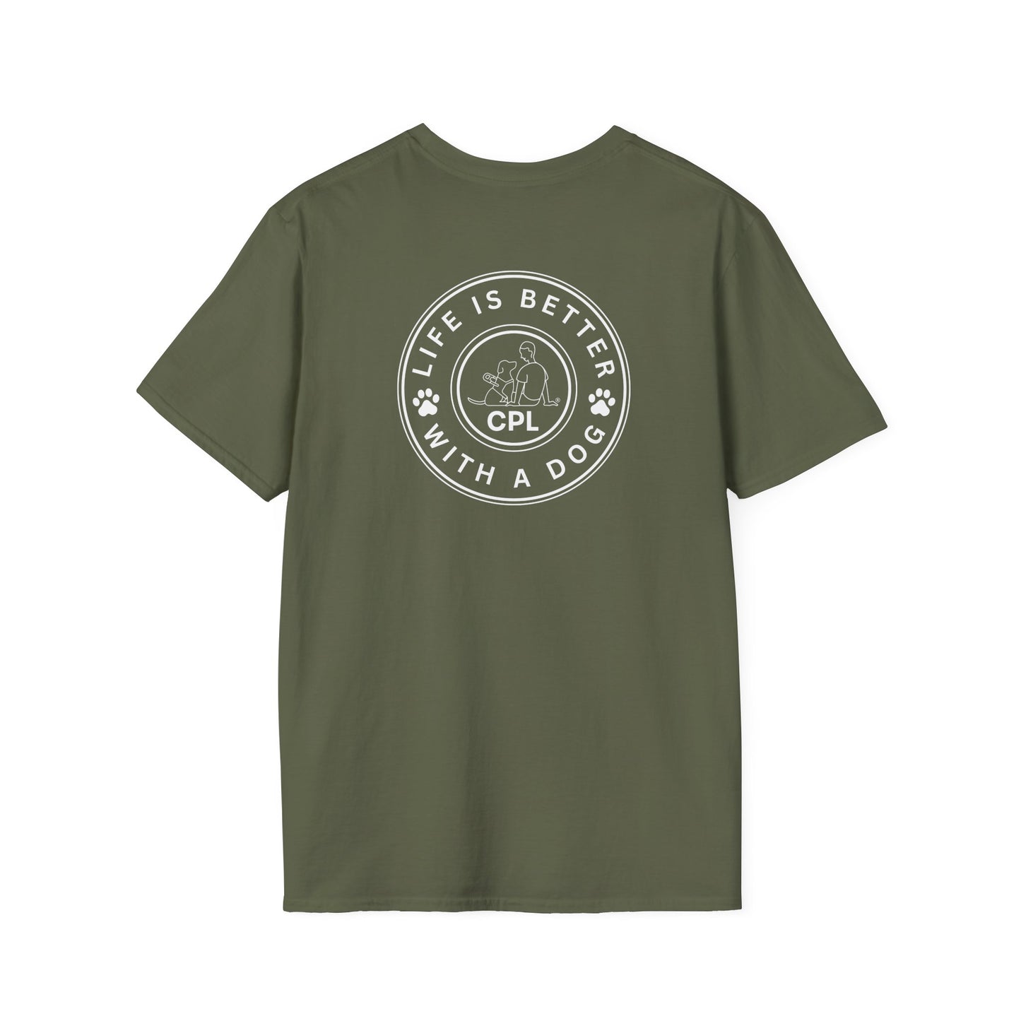 Life is Better with a Dog Unisex Gildan Soft T-Shirt