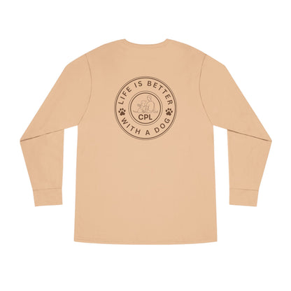 Life is Better with a Dog Unisex Long-Sleeve T-Shirt