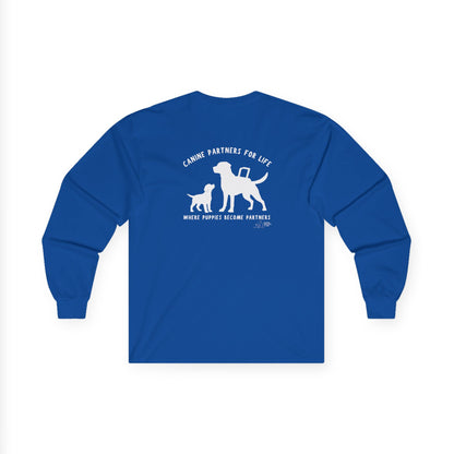 Where Puppies Become Partners Unisex Gildan Long Sleeve