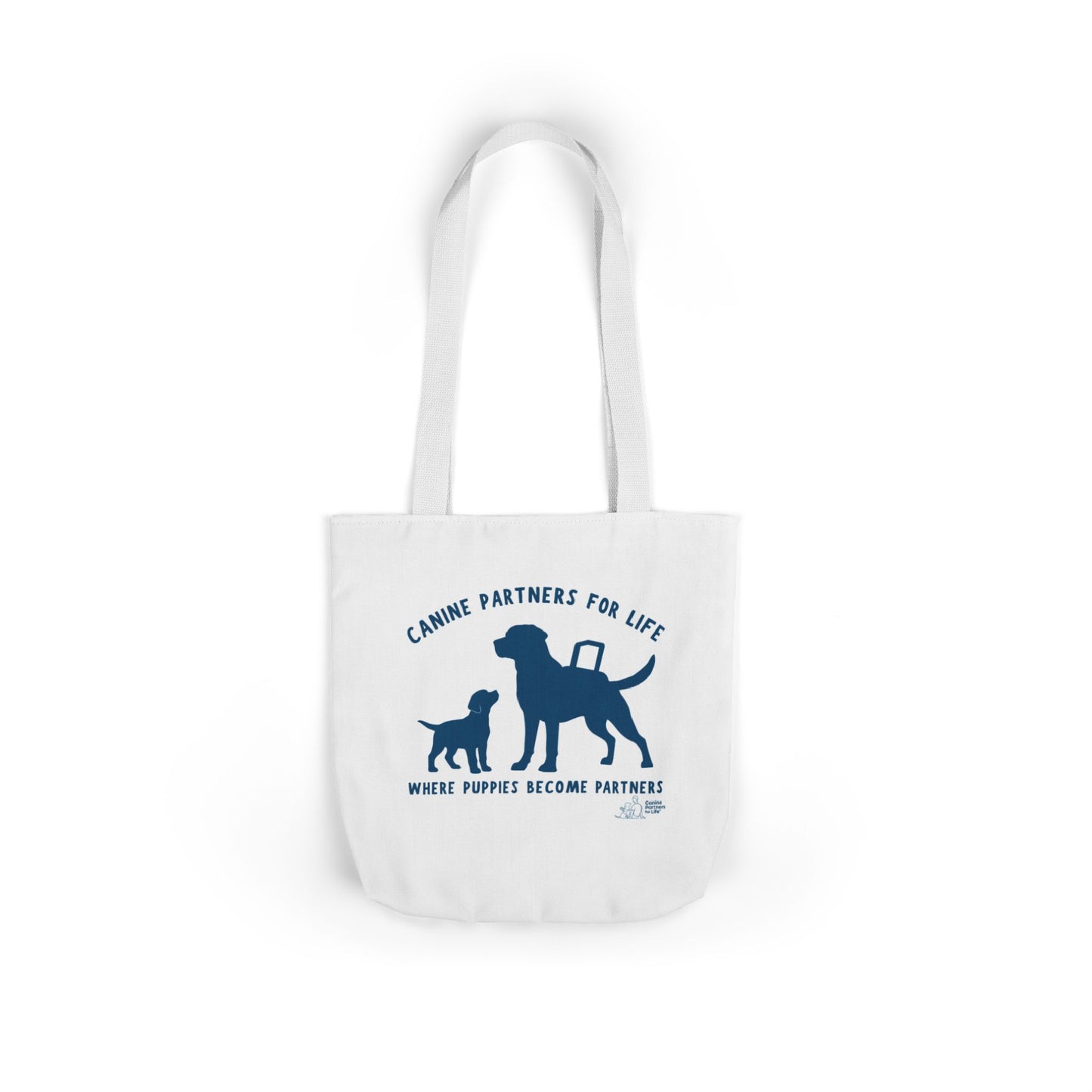 Where Puppies Become Partners Tote Bag
