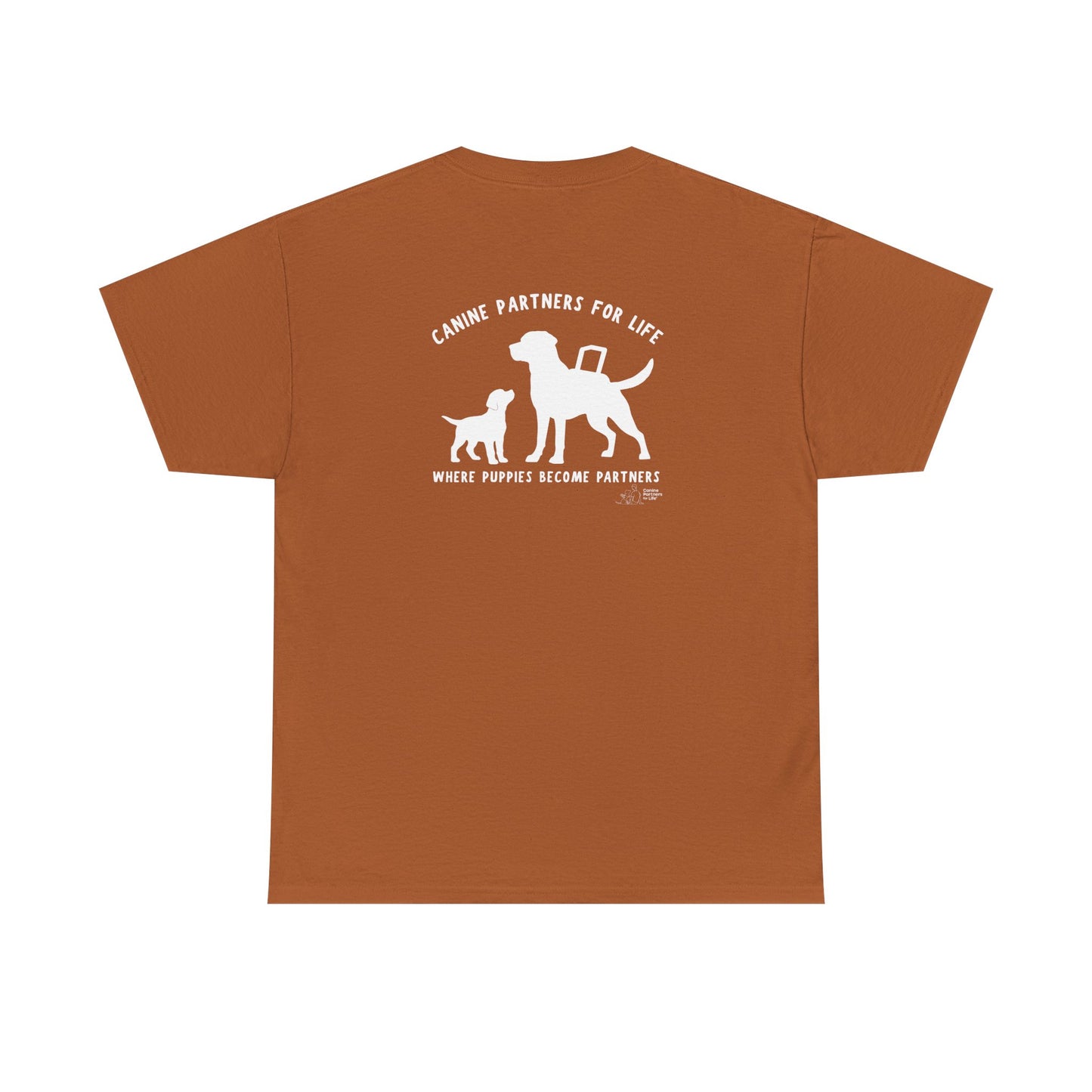 Where Puppies Become Partners Unisex Gildan Heavy Blend T-Shirt