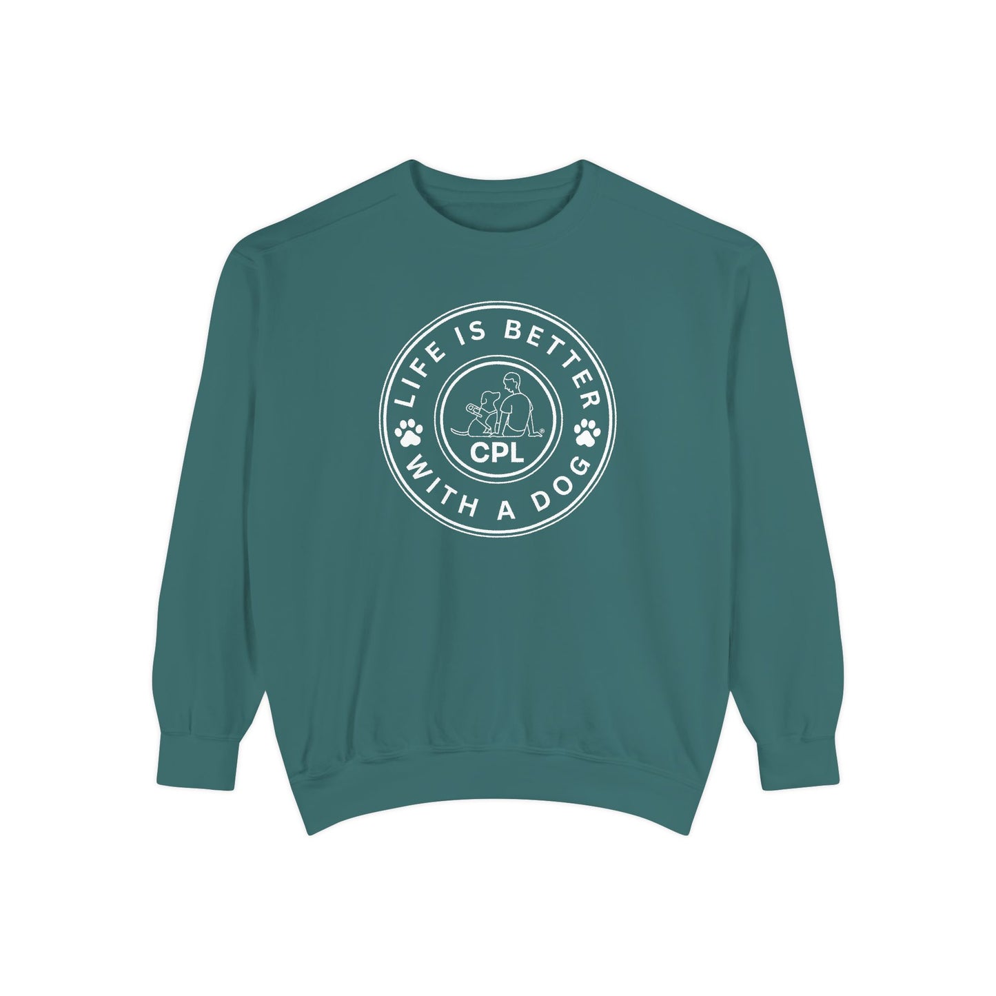 Life is Better with a Dog Unisex Comfort Colors Crewneck