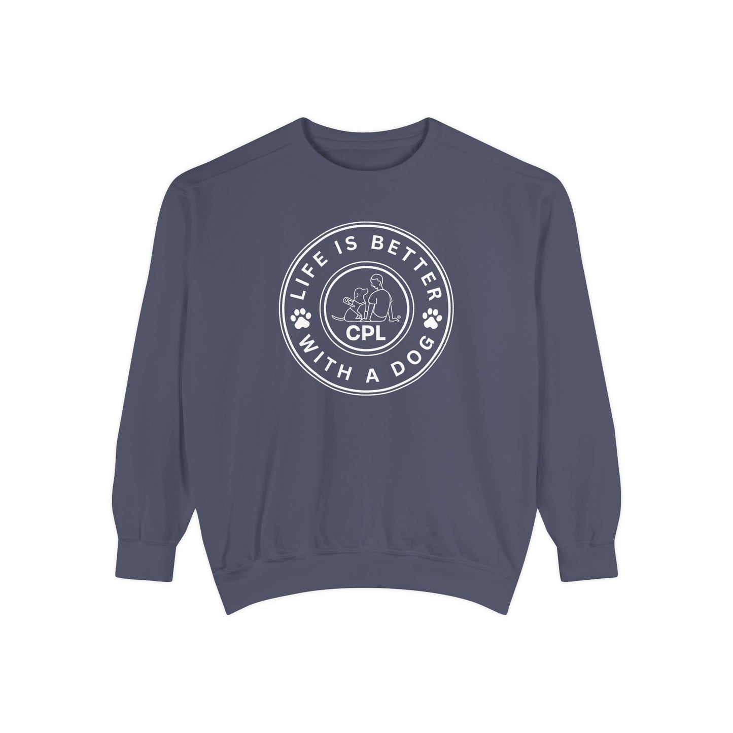 Life is Better with a Dog Unisex Comfort Colors Crewneck