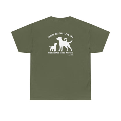 Where Puppies Become Partners Unisex Gildan Heavy Blend T-Shirt