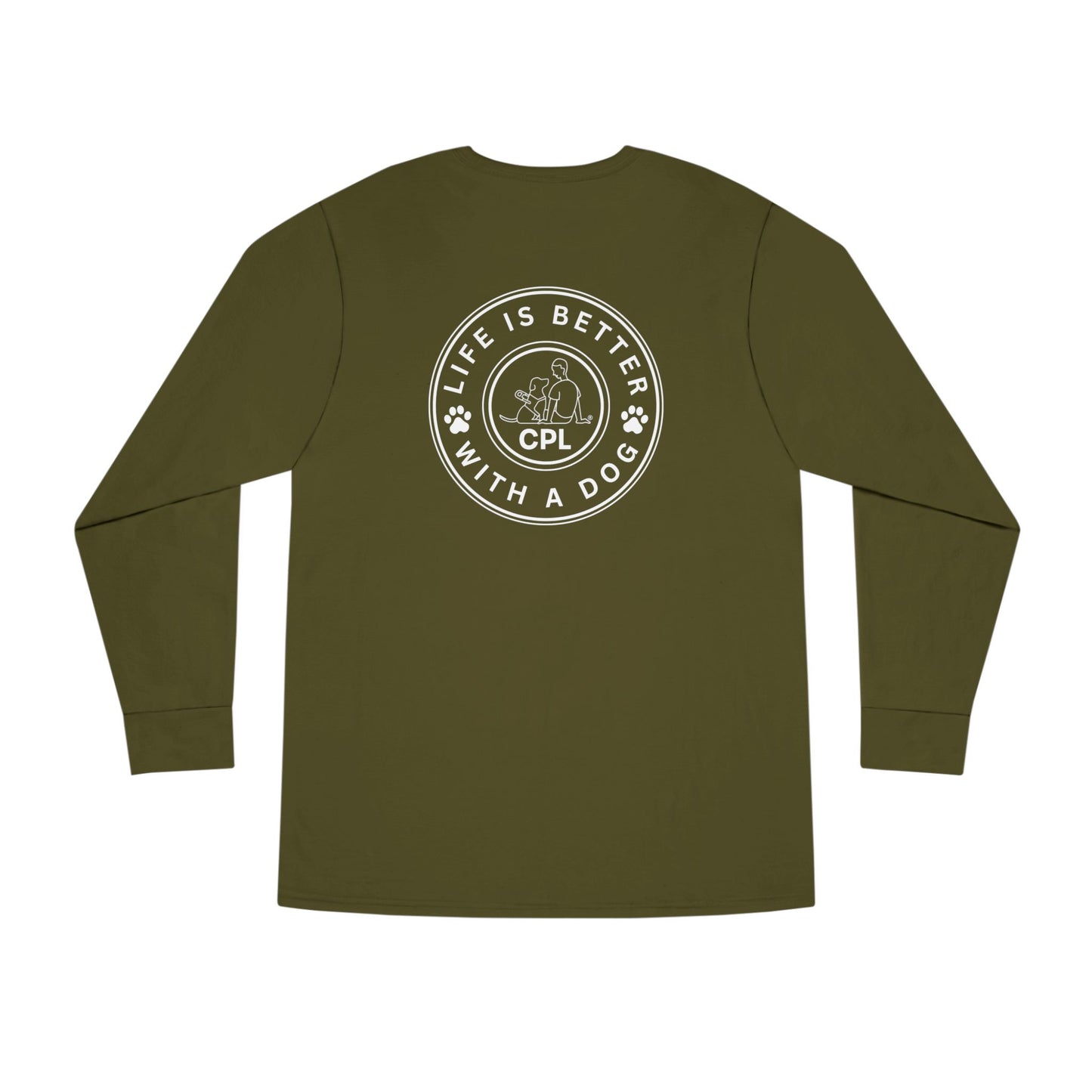 Life is Better with a Dog Unisex Long-Sleeve T-Shirt