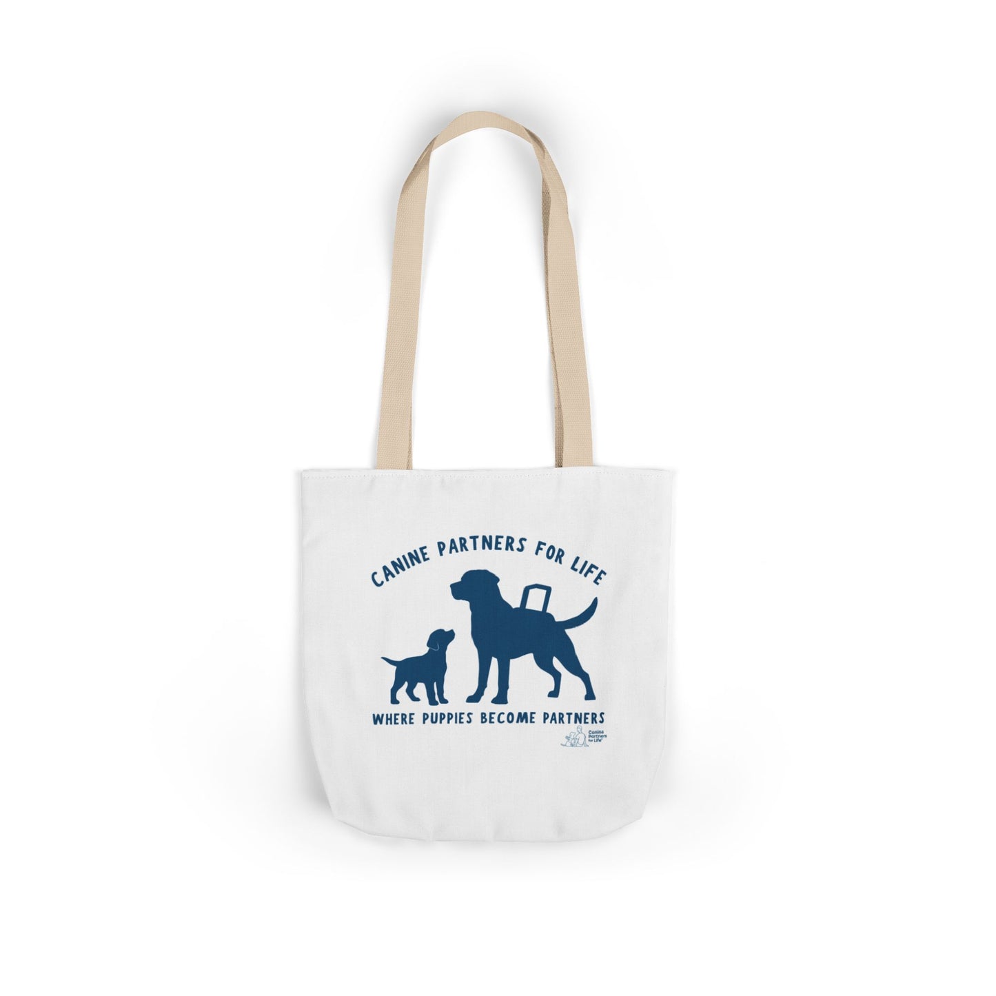Where Puppies Become Partners Tote Bag