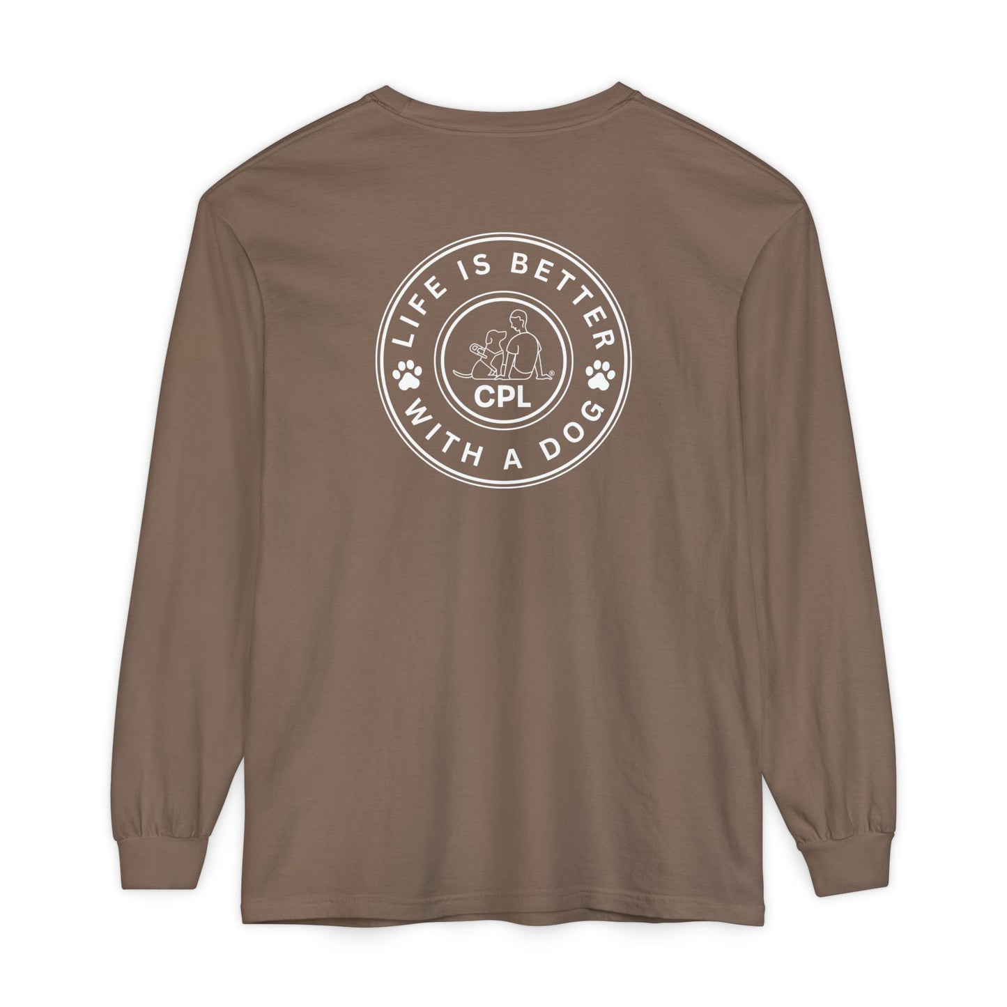 Life is Better with a Dog Unisex Comfort Colors Long Sleeve