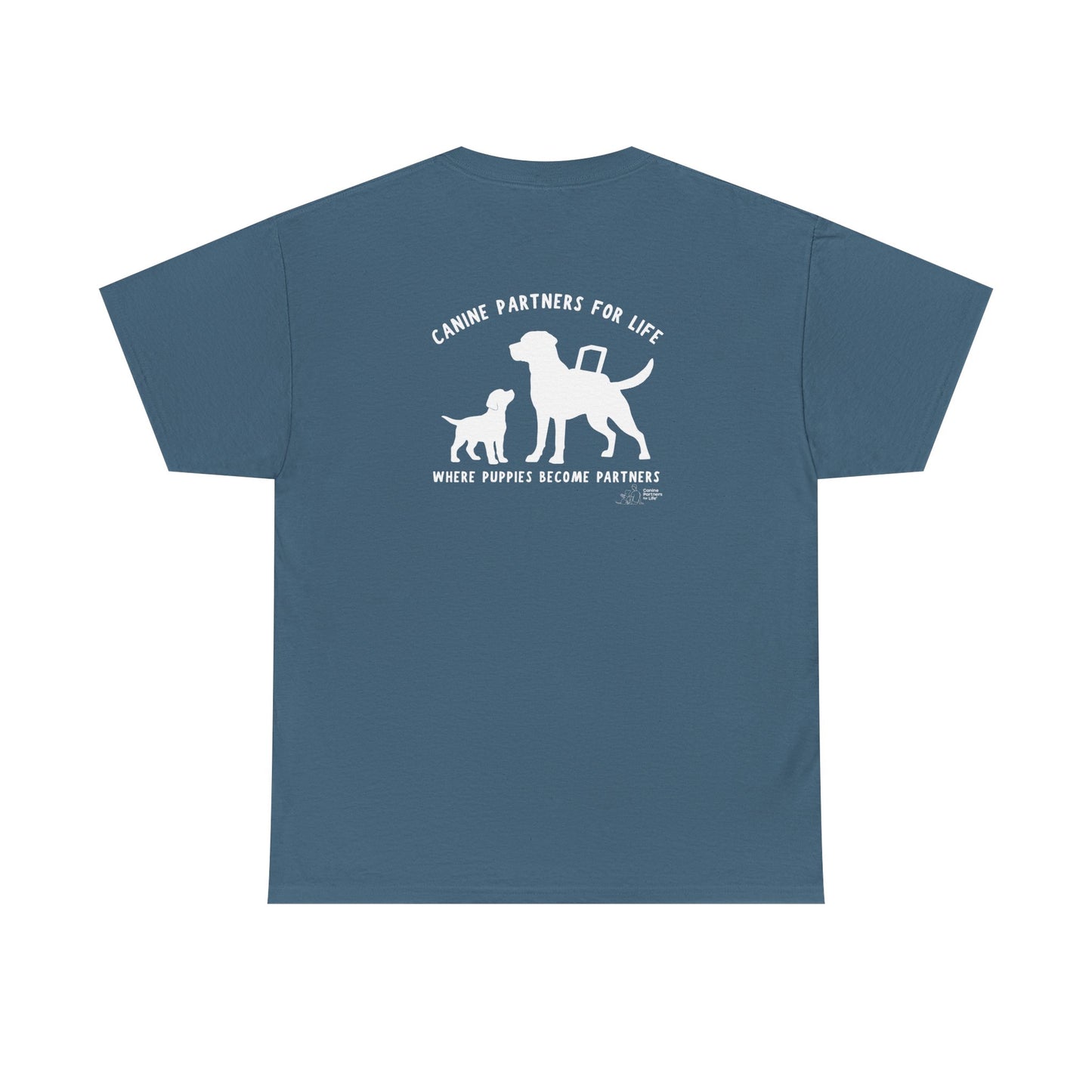 Where Puppies Become Partners Unisex Gildan Heavy Blend T-Shirt