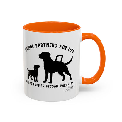 Where Puppies Become Partners Coffee Mug