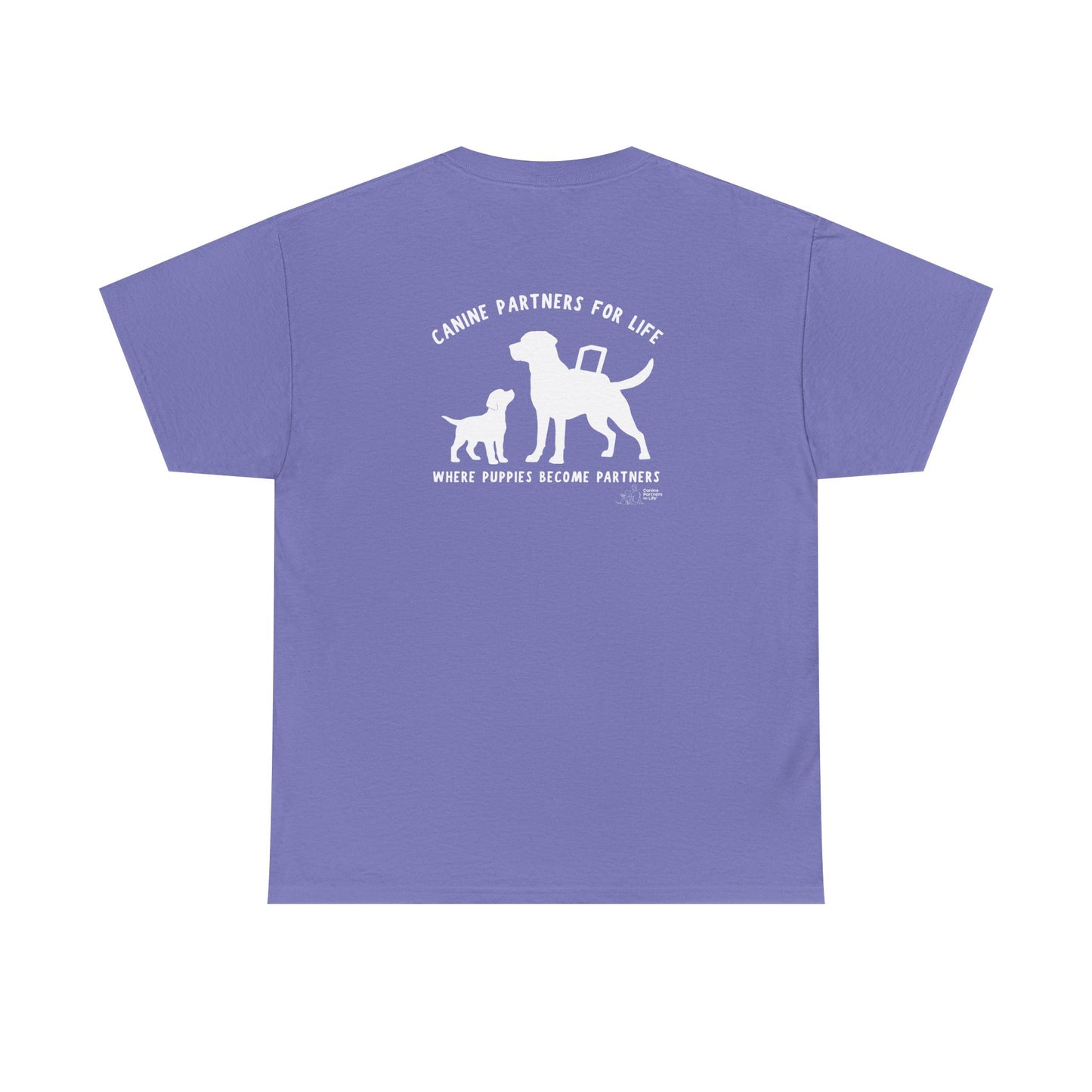 Where Puppies Become Partners Unisex Gildan Heavy Blend T-Shirt