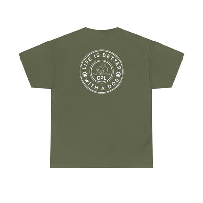 Life Is Better With a Dog Unisex Gildan Heavy Blend T-Shirt
