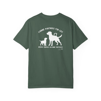 Where Puppies Become Partners Unisex T-Shirt