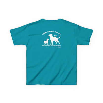 Where Puppies Become Partners Kids Gildan T-Shirt