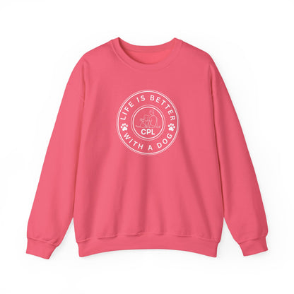 Life is Better with a Dog Unisex Gildan Crewneck