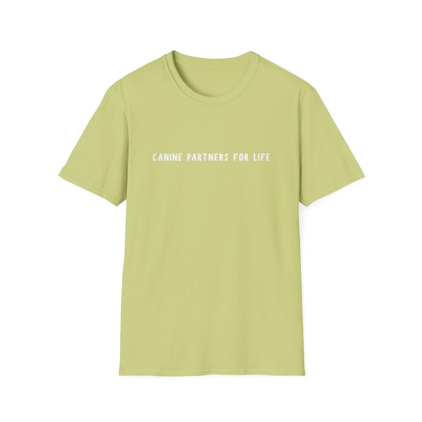 Where Puppies Become Partners Unisex Gildan Soft T-Shirt