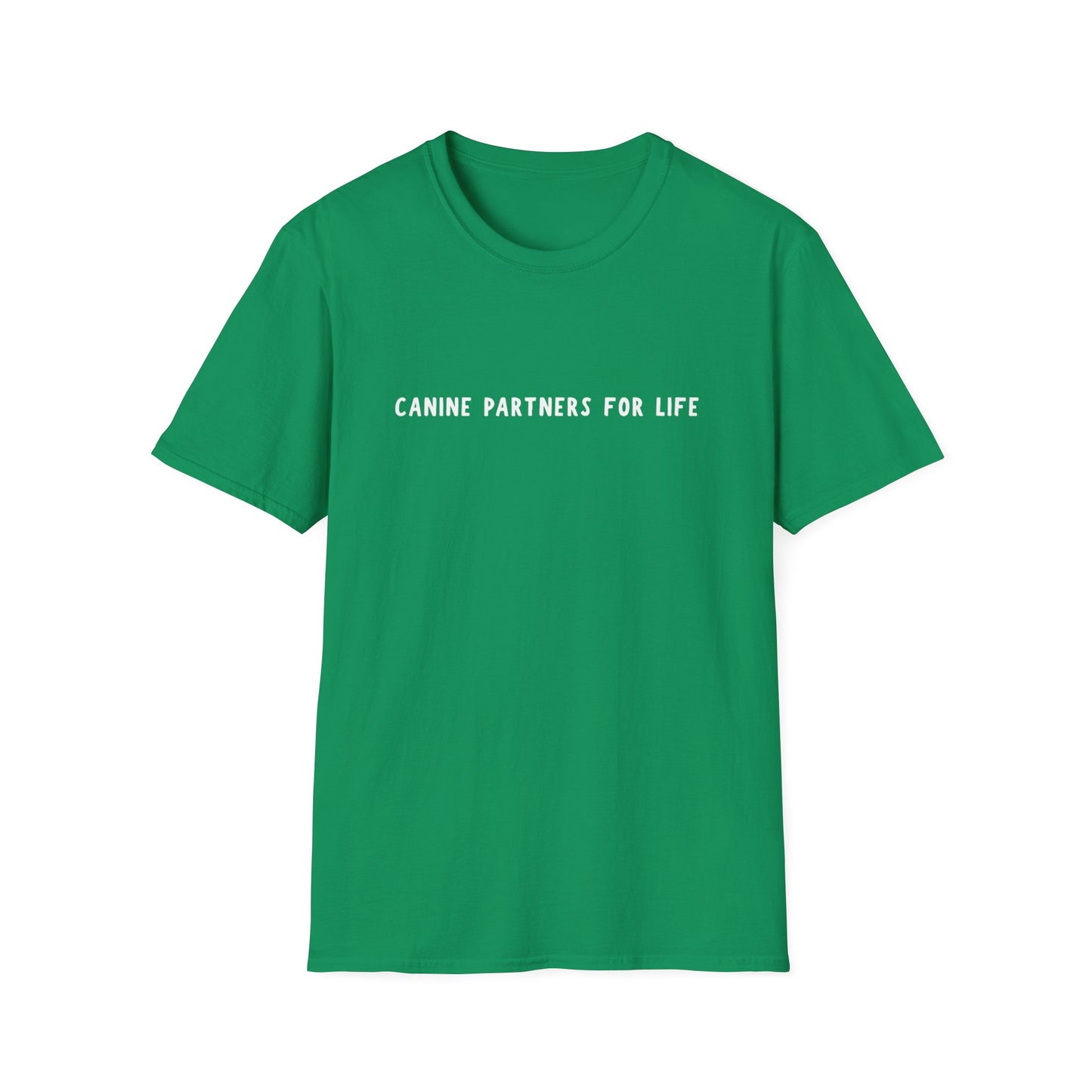 Where Puppies Become Partners Unisex Gildan Soft T-Shirt