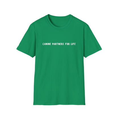 Where Puppies Become Partners Unisex Gildan Soft T-Shirt