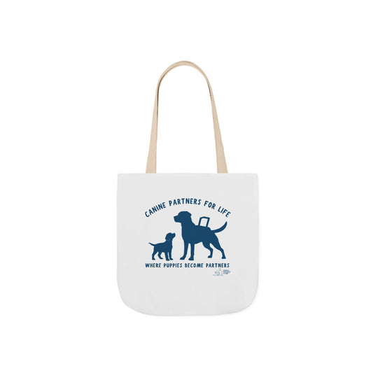 Where Puppies Become Partners Tote Bag