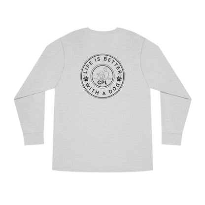 Life is Better with a Dog Unisex Long-Sleeve T-Shirt
