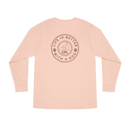 Life is Better with a Dog Unisex Long-Sleeve T-Shirt