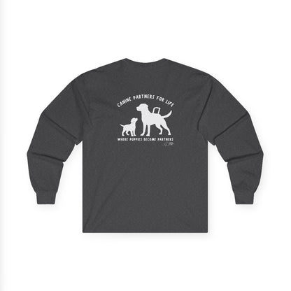 Where Puppies Become Partners Unisex Gildan Long Sleeve