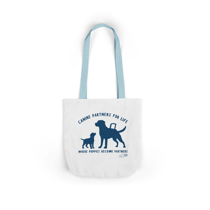 Where Puppies Become Partners Tote Bag