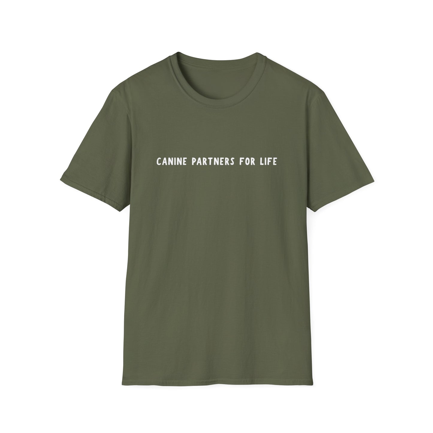 Where Puppies Become Partners Unisex Gildan Soft T-Shirt