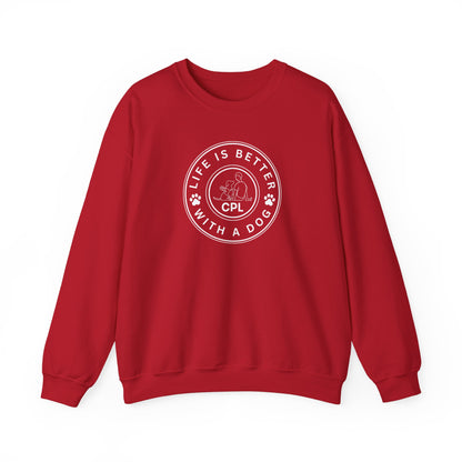 Life is Better with a Dog Unisex Gildan Crewneck
