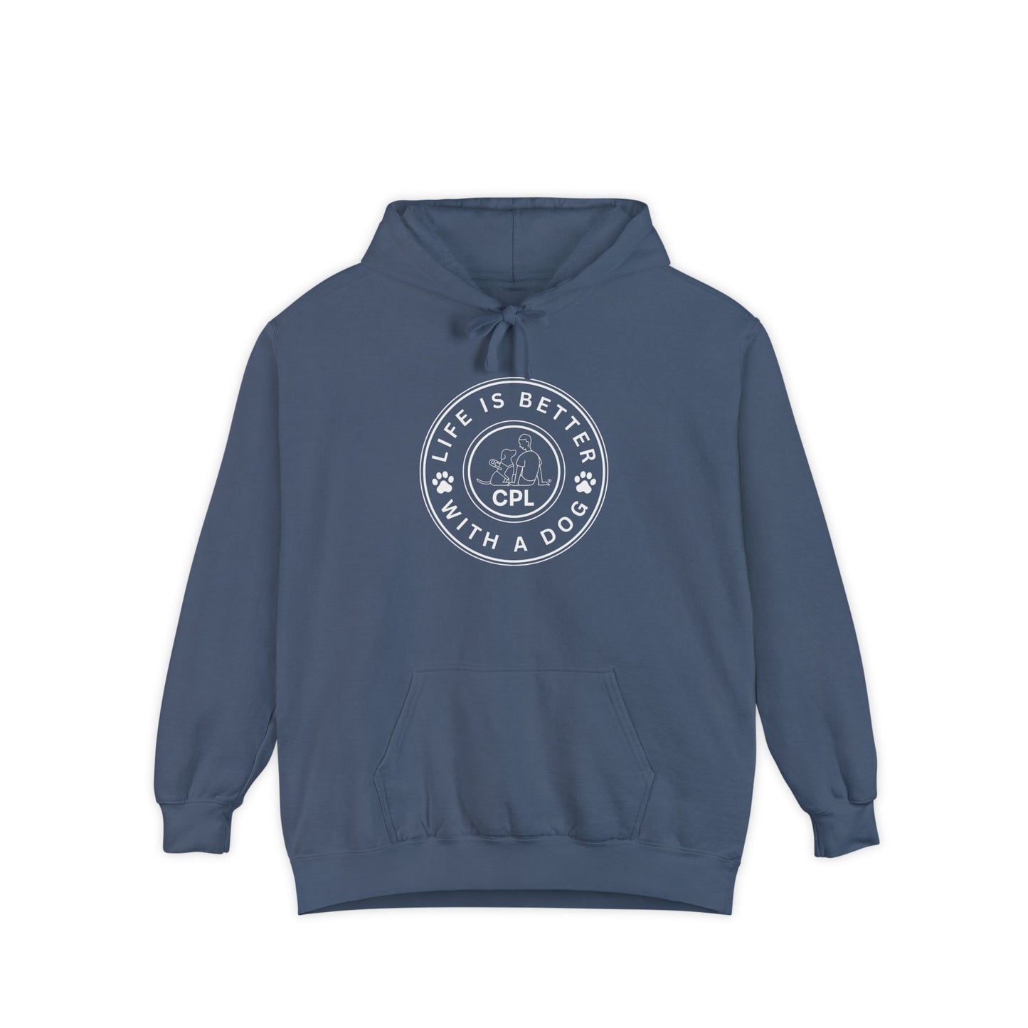 Life is Better with a Dog Comfort Colors Hooded Sweatshirt